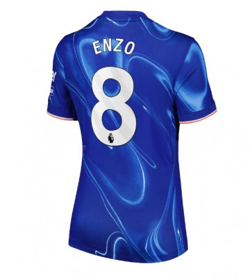 Chelsea Enzo Fernandez #8 Primera Equipación Mujer 2024-25 Manga Corta